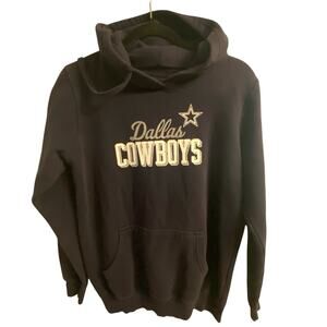 Dallas Cowboys Her style Navy blue Sparkle Letters Star Hoodie Size Small